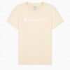 T-shirt damski Champion kolor beżowy rozmiar XL okrągły dekolt 100% bawełna