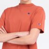 T-shirt damski Champion kolor ceglasty rozmiar XL okrągły dekolt bawełna