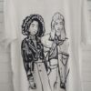 T-shirt damski biały włoski rozmiar uniwersalny bawełna okrągły dekolt