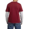 T-shirt męski marki Guess kolor bordo rozmiar XL okrągły dekolt bawełna