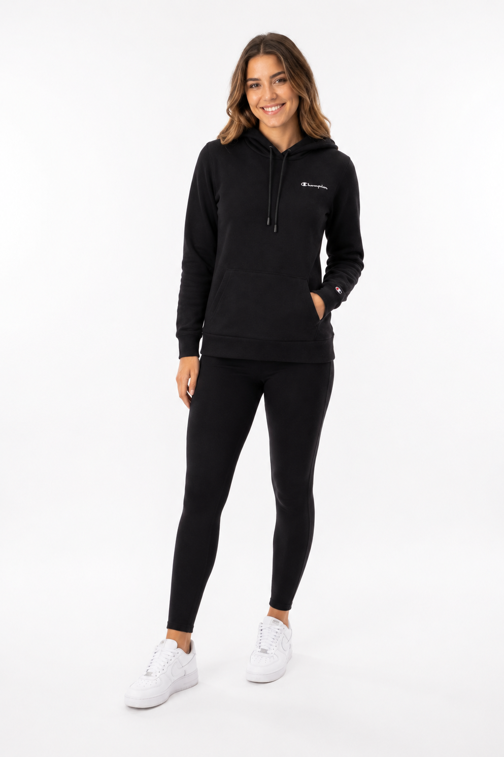 Champion bluza damska z kapturem Hooded Sweatshirt 114859-KK001 M prezent - obrazek 2