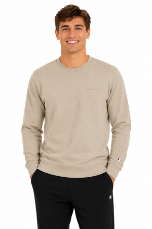 Champion bluza męska kolor beżowy okrągły dekolt rozmiar M bez kaptura