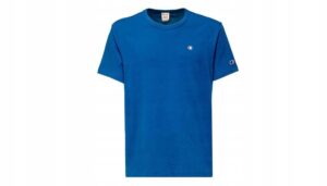 T-shirt Champion kolor niebieski rozmiar L okrągły dekolt 100% bawełna