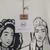 T-shirt damski biały włoski rozmiar uniwersalny bawełna okrągły dekolt